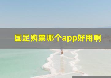 国足购票哪个app好用啊