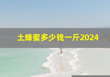 土蜂蜜多少钱一斤2024