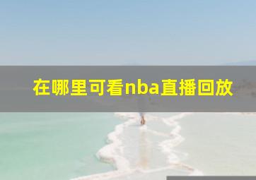 在哪里可看nba直播回放