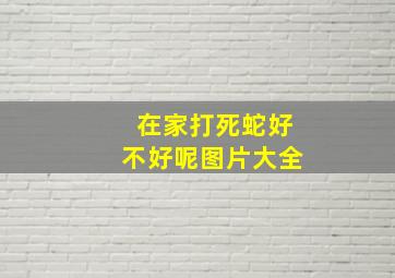 在家打死蛇好不好呢图片大全