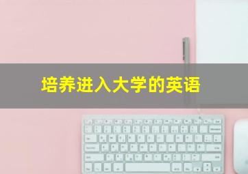 培养进入大学的英语