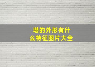 塔的外形有什么特征图片大全