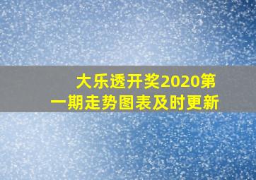 大乐透开奖2020第一期走势图表及时更新