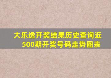 大乐透开奖结果历史查询近500期开奖号码走势图表