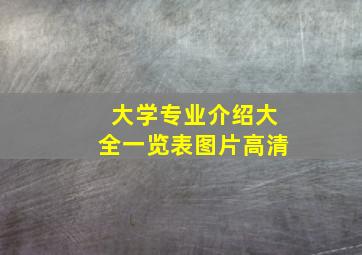 大学专业介绍大全一览表图片高清