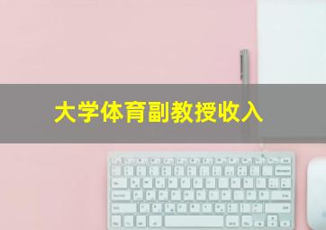 大学体育副教授收入