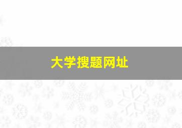 大学搜题网址