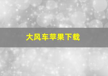 大风车苹果下载