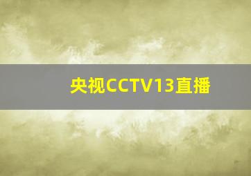 央视CCTV13直播