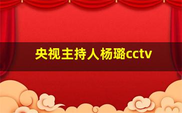 央视主持人杨璐cctv