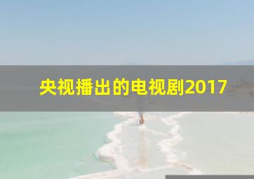 央视播出的电视剧2017