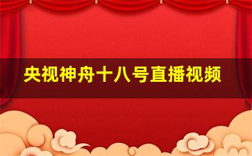 央视神舟十八号直播视频