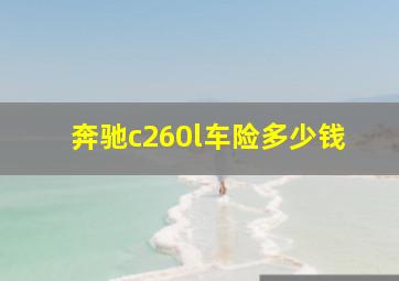 奔驰c260l车险多少钱