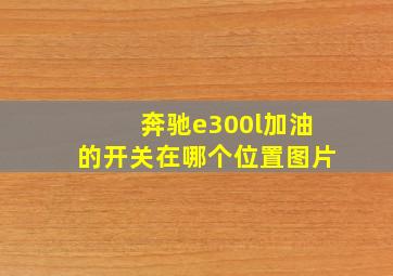 奔驰e300l加油的开关在哪个位置图片