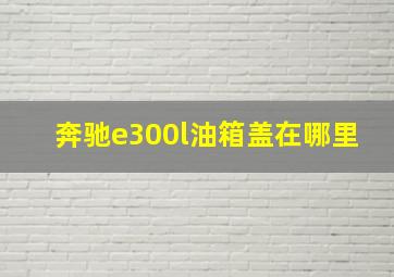 奔驰e300l油箱盖在哪里