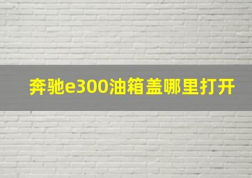 奔驰e300油箱盖哪里打开