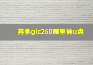 奔驰glc260哪里插u盘