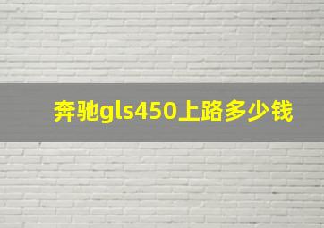 奔驰gls450上路多少钱