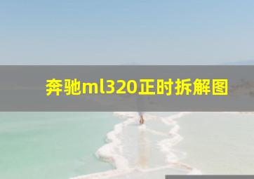 奔驰ml320正时拆解图