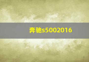 奔驰s5002016