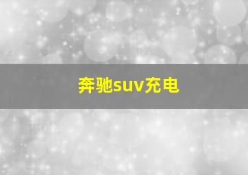 奔驰suv充电