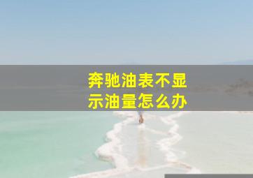 奔驰油表不显示油量怎么办