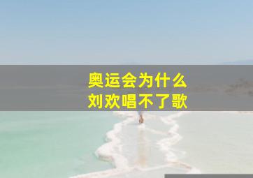 奥运会为什么刘欢唱不了歌