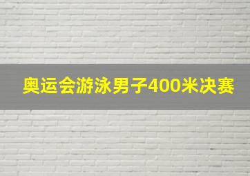 奥运会游泳男子400米决赛