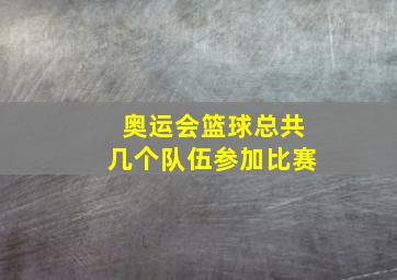 奥运会篮球总共几个队伍参加比赛