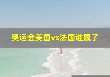 奥运会美国vs法国谁赢了