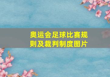 奥运会足球比赛规则及裁判制度图片