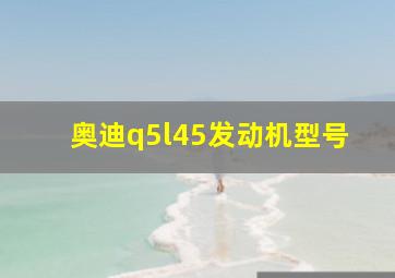 奥迪q5l45发动机型号