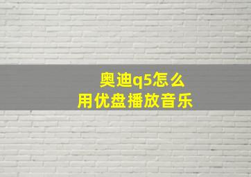 奥迪q5怎么用优盘播放音乐