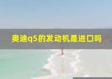 奥迪q5的发动机是进口吗