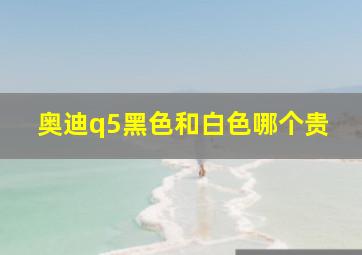 奥迪q5黑色和白色哪个贵