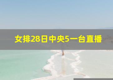 女排28日中央5一台直播