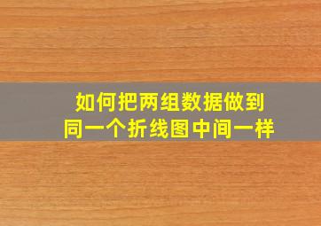 如何把两组数据做到同一个折线图中间一样