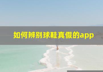 如何辨别球鞋真假的app