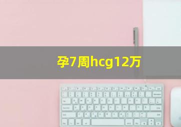 孕7周hcg12万