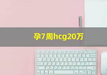 孕7周hcg20万