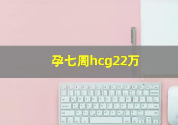 孕七周hcg22万