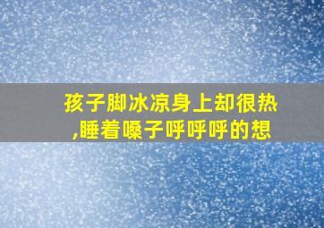 孩子脚冰凉身上却很热,睡着嗓子呼呼呼的想