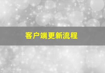 客户端更新流程