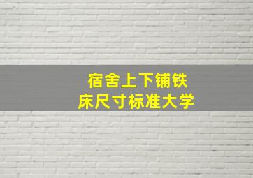 宿舍上下铺铁床尺寸标准大学