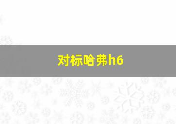 对标哈弗h6