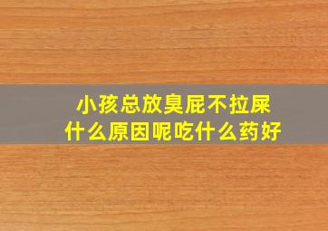 小孩总放臭屁不拉屎什么原因呢吃什么药好