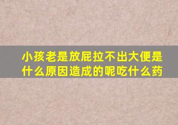 小孩老是放屁拉不出大便是什么原因造成的呢吃什么药