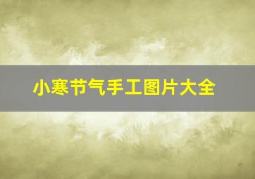 小寒节气手工图片大全