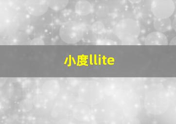 小度llite