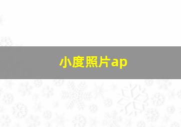 小度照片ap